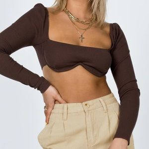 Princess Polly Long Sleeve Bra Top